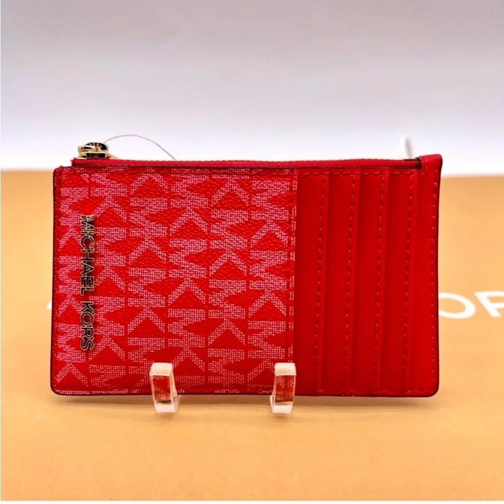 Michael Kors Jet Set Travel MD TZ Card Case Wallet
